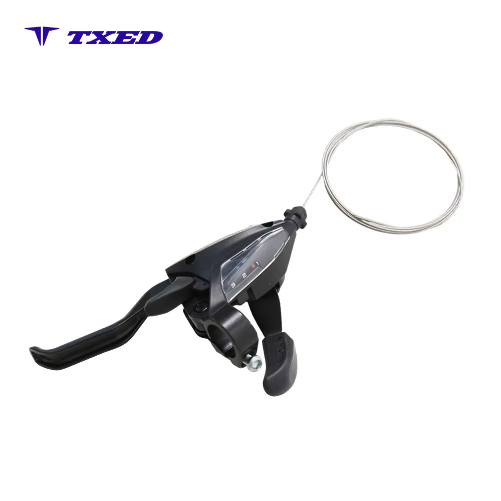 For 3-Speed Aluminum Alloy Durable Lightweight Bicycle Shifter Lever Shift Cable for Mountain Bike E-bike Universal detail image 3