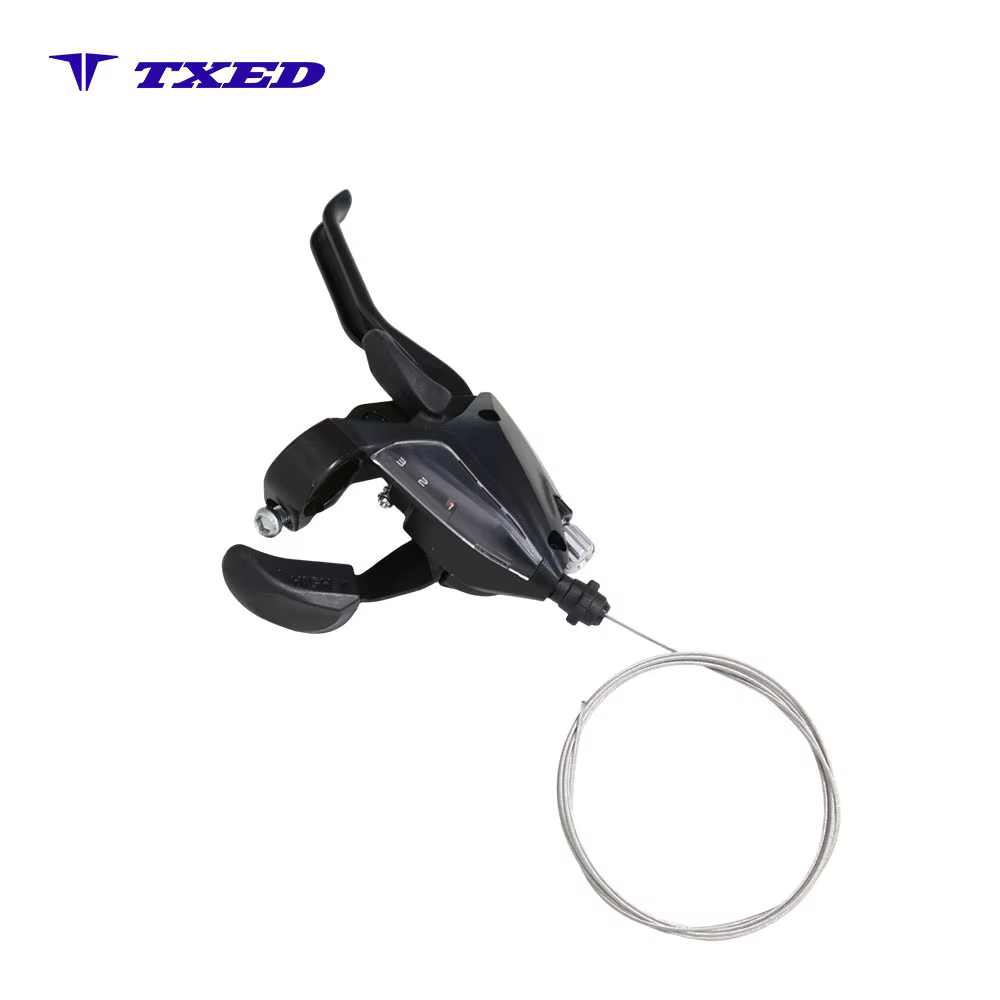 For 3-Speed Aluminum Alloy Durable Lightweight Bicycle Shifter Lever Shift Cable for Mountain Bike E-bike Universal detail image 4