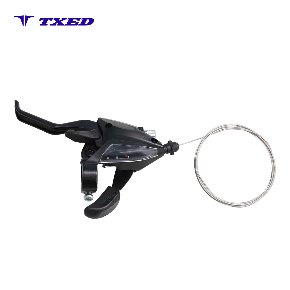 For 3-Speed Aluminum Alloy Durable Lightweight Bicycle Shifter Lever Shift Cable for Mountain Bike E-bike Universal detail image 5