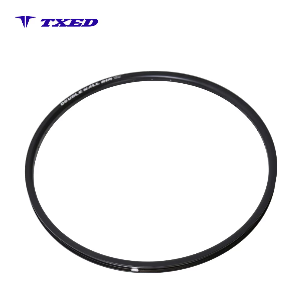 Full Black Alloy 6061 Double Wall 18mm Height Neutral Logo Silver Mark HLQC-19A V-Brake Tubeless Tire Pillar Spokes HengTong detail image 1