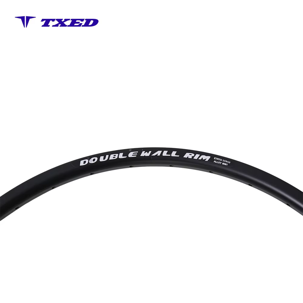 Full Black Alloy 6061 Double Wall 18mm Height Neutral Logo Silver Mark HLQC-19A V-Brake Tubeless Tire Pillar Spokes HengTong detail image 2