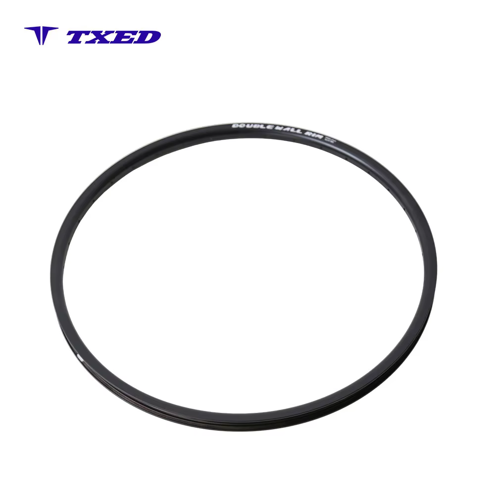 Full Black Alloy 6061 Double Wall 18mm Height Neutral Logo Silver Mark HLQC-19A V-Brake Tubeless Tire Pillar Spokes HengTong detail image 3