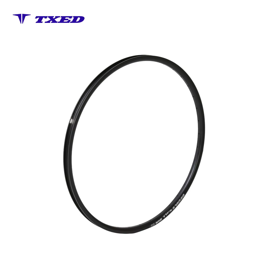Full Black Alloy 6061 Double Wall 18mm Height Neutral Logo Silver Mark HLQC-19A V-Brake Tubeless Tire Pillar Spokes HengTong detail image 5