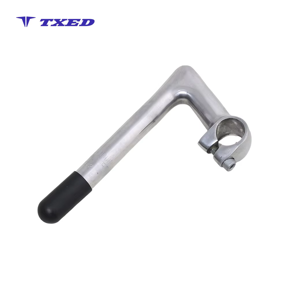 FuMing Aluminum Electric Bike Stem 100mm Reach 22.2x180mm Silver Adjustable Foldable Mountain Bike SH-M505-2