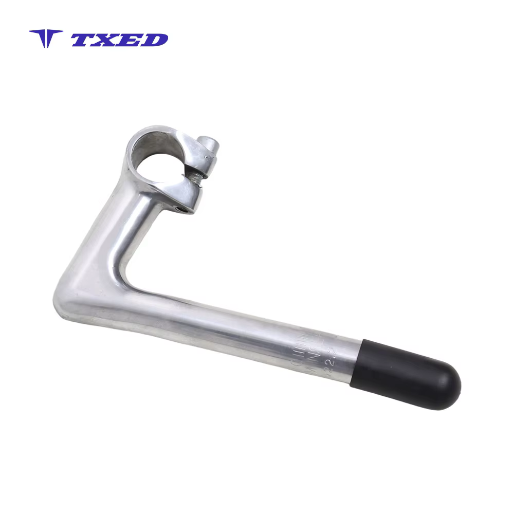 FuMing High Strength Aluminum Vertical Tube 22.2x180mm EXT 100mm Adjustable Mountain Cycling Bicycle Stem Waterproof Gray Plug