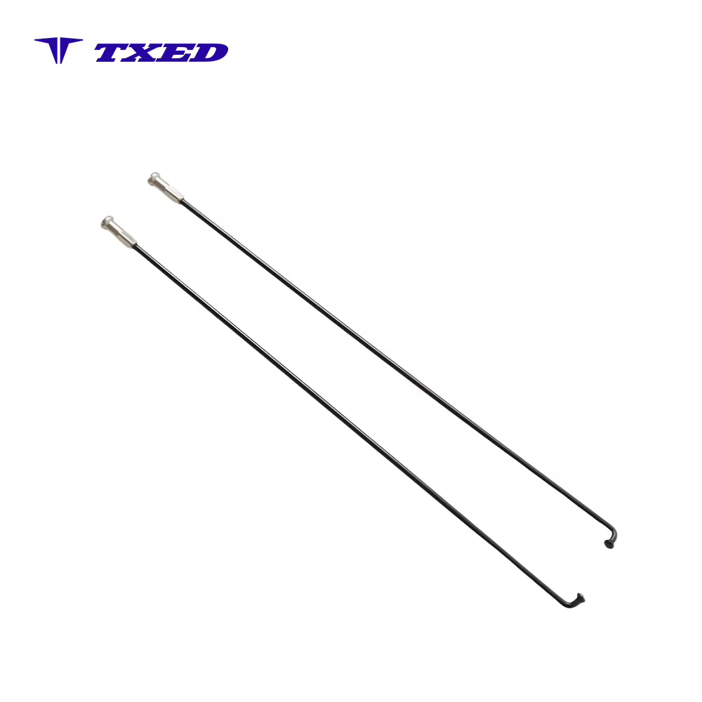 High Quality 13G Stainless Steel Bicycle Spokes with 16mm Brass Nipple Ed Finish Bike Spoke for E-bike WANHUA TXED01 detail image 1