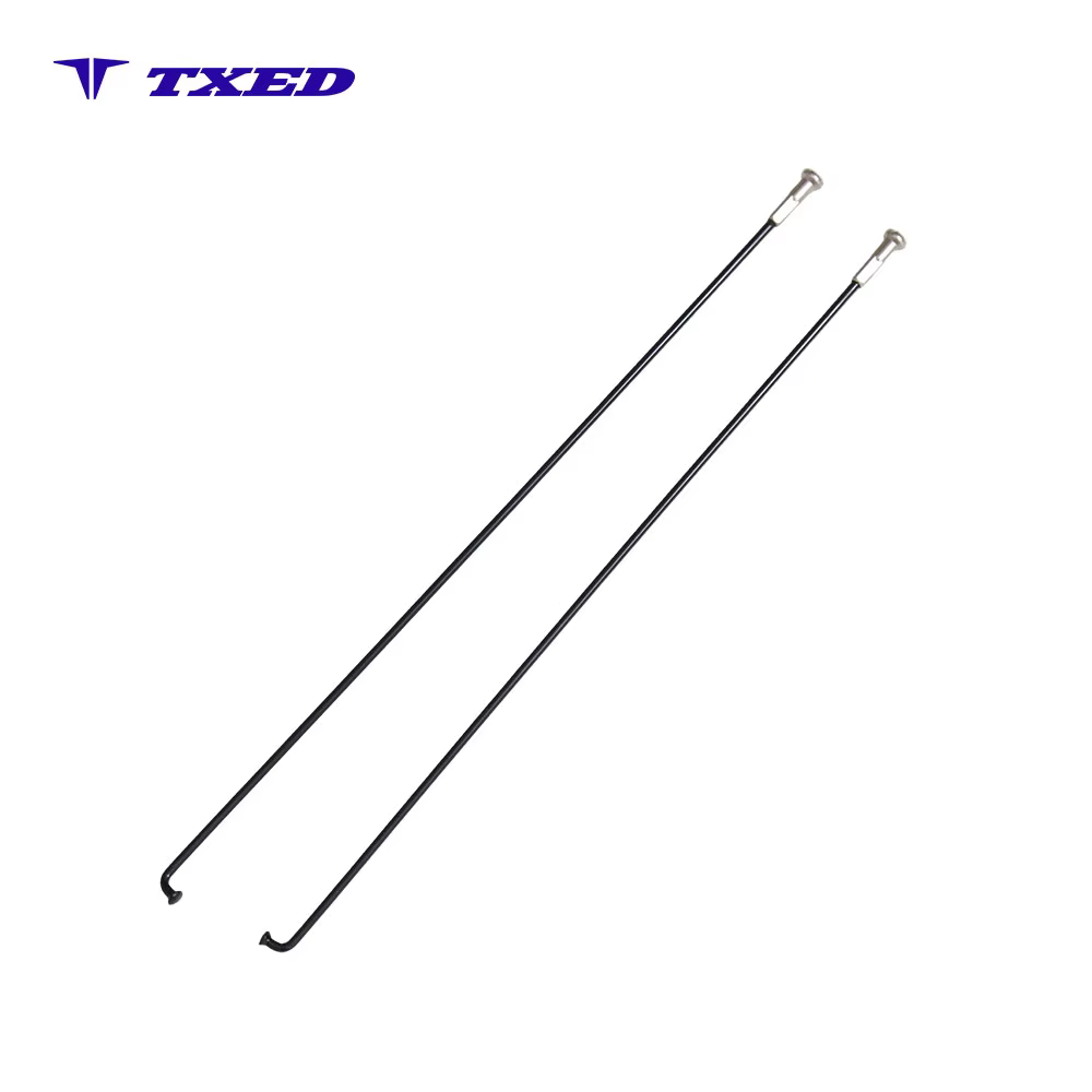 High Quality 13G Stainless Steel Bicycle Spokes with 16mm Brass Nipple Ed Finish Bike Spoke for E-bike WANHUA TXED01 detail image 2