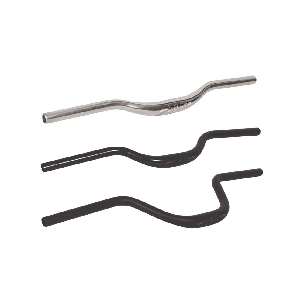 High Rise Cruiser Bicycle Handlebar 520 540 560mm Steel Alloy Stainless Steel Bar 25 4mm Clamp with 5 to 25 Degree Backsweep detail image 3