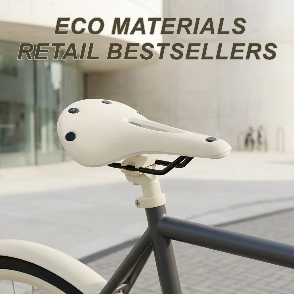 Hollow Breathable Vintage Rivet Bicycle Seat PU Leather Comfort Bike Saddle For Adult Bicycle