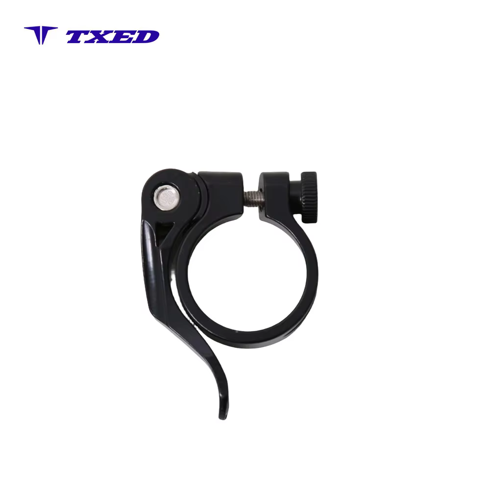 JingHua KC89 Bicycle Seatpost Clamp Quick Release Aluminum Alloy Black 31.8mm Lightweight Durable Secure Lock Universal detail image 1