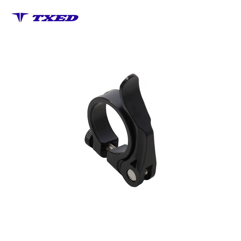 JingHua KC89 Bicycle Seatpost Clamp Quick Release Aluminum Alloy Black 31.8mm Lightweight Durable Secure Lock Universal detail image 5