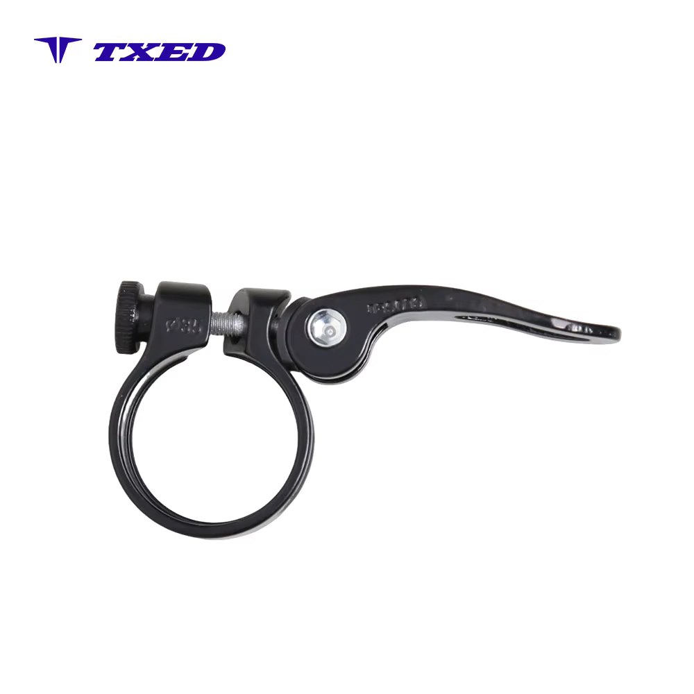 Jingye KC-88G Aluminum Alloy Black Anodized Quick Release Bicycle Seatpost Clamp for 34.9mm Seat Tube detail image 2