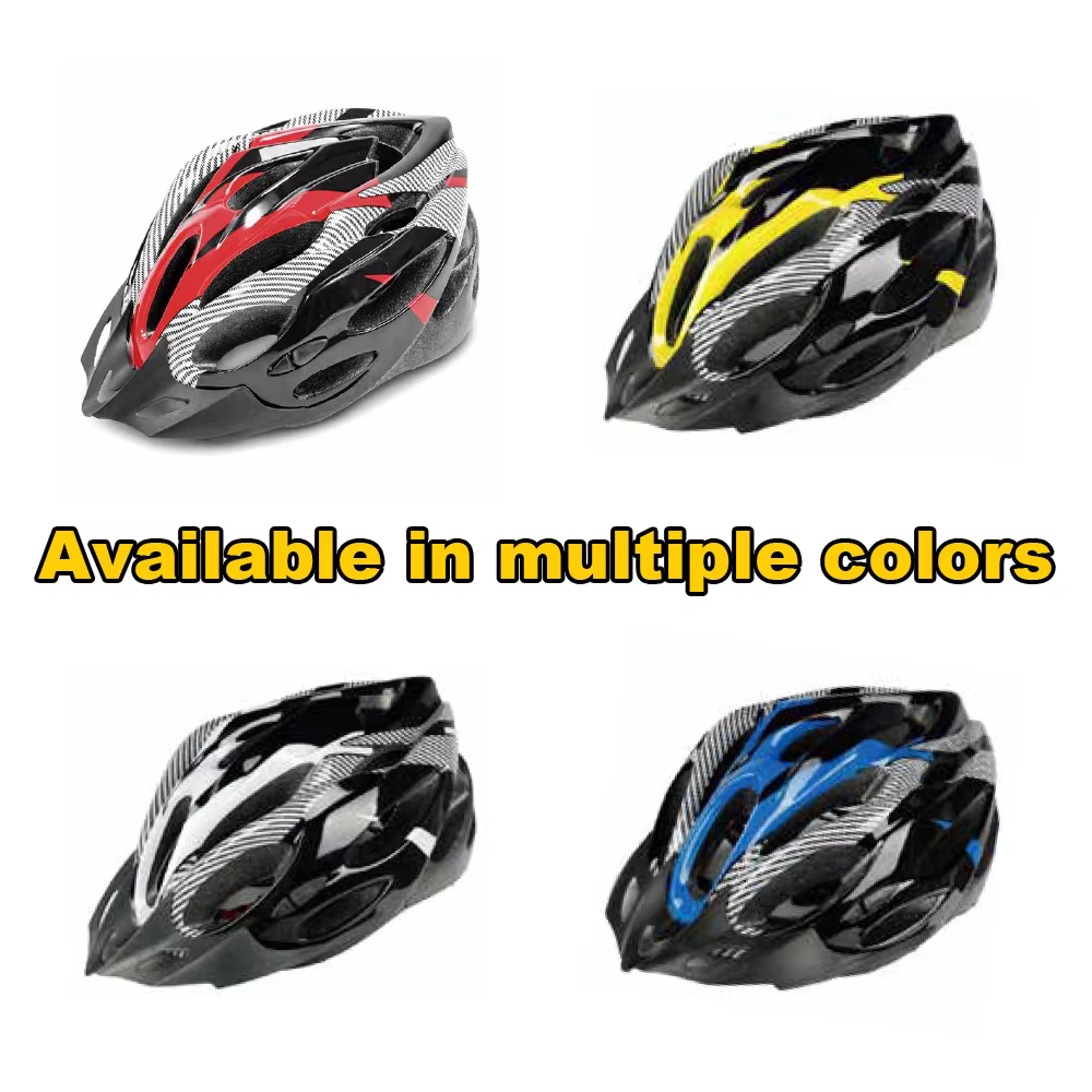 LANBOMEINI Model 001 Lightweight PC+EPS Aerodynamic 19-Vent Road Bike Helmet with Removable Visor and Adjustable M/L Size