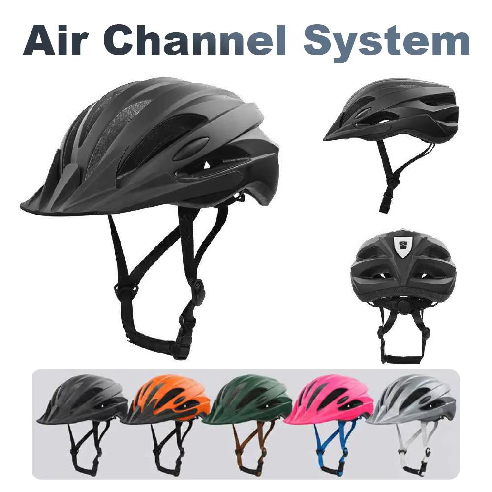 LANBOMEINI WG06 Lightweight PC+EPS Aerodynamic 19-Vent Cycling Helmet Detachable Visor Adjustable M/L 300g Road Bike