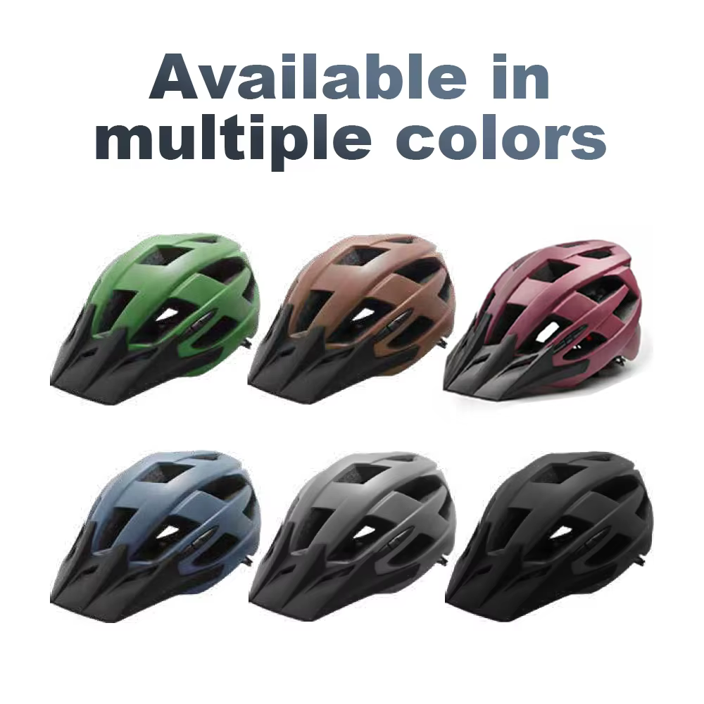 LANBOMEINI Z19 Lightweight PC+EPS Road Bike Helmet Aerodynamic 11-Vent Detachable Visor Adjustable M/L 300g Bicycle Helmet