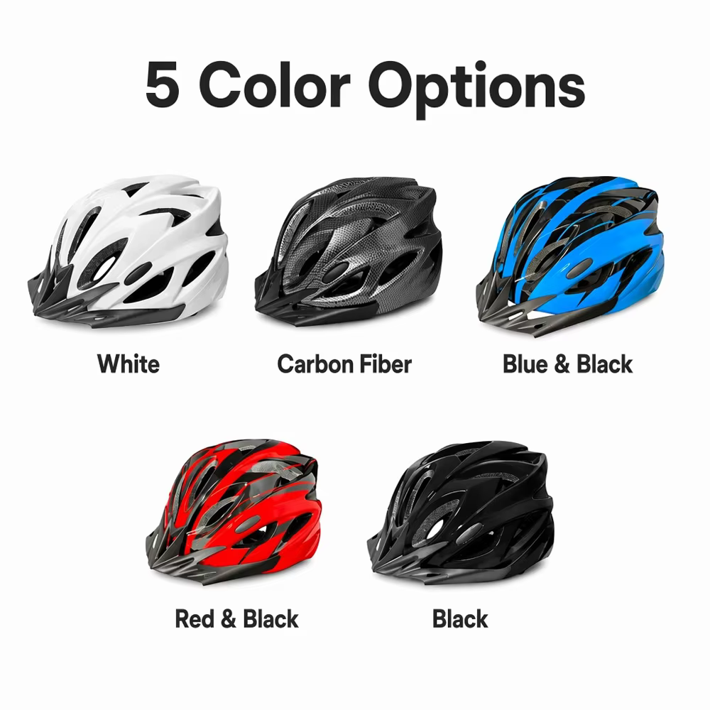 Lanbomeini Z21 250g Lightweight Racing Helmet with Airflow Vents PC/EPS Shell Shockproof Blue/Red/Black for Road/Mountain Biking