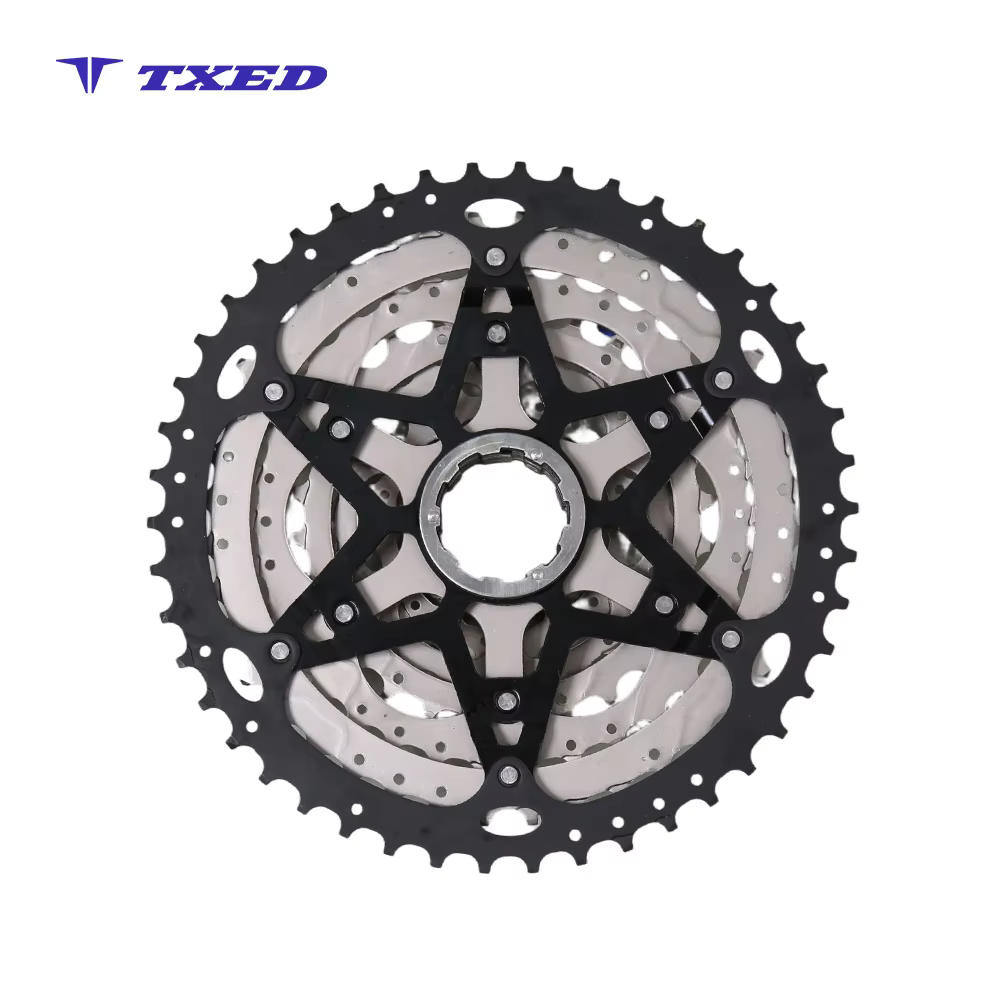 LanTu CS-M5009 9-Speed Aluminum Alloy Cassette Freewheel 11-46T 9-Sprockets Waterproof High Strength Black Silver Mountain Bike