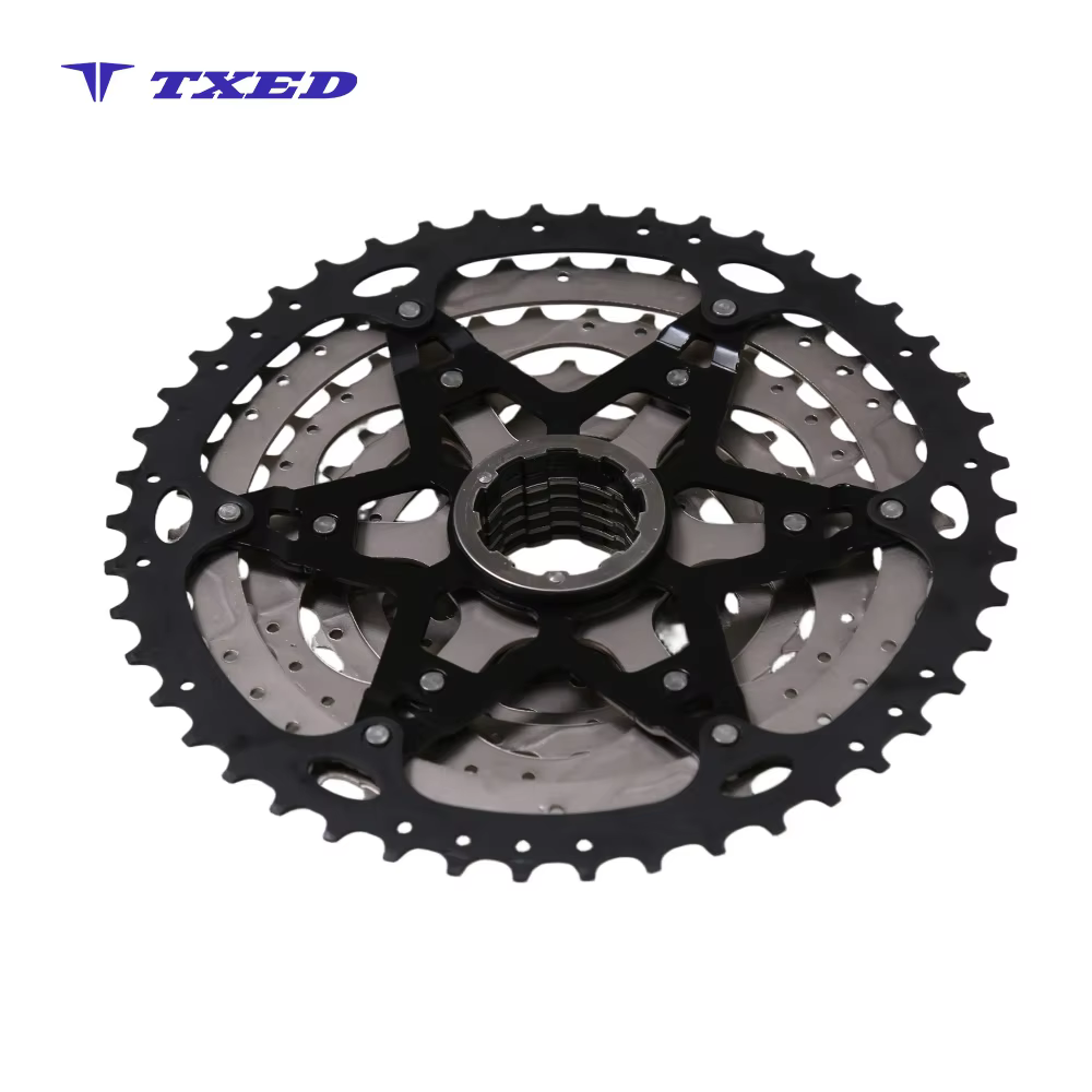 LanTu CS-M5009 Universal 9-Speed Silver Cassette Flywheel with 11-46t Teeth Waterproof & High Strength for Mountain Bikes detail image 2