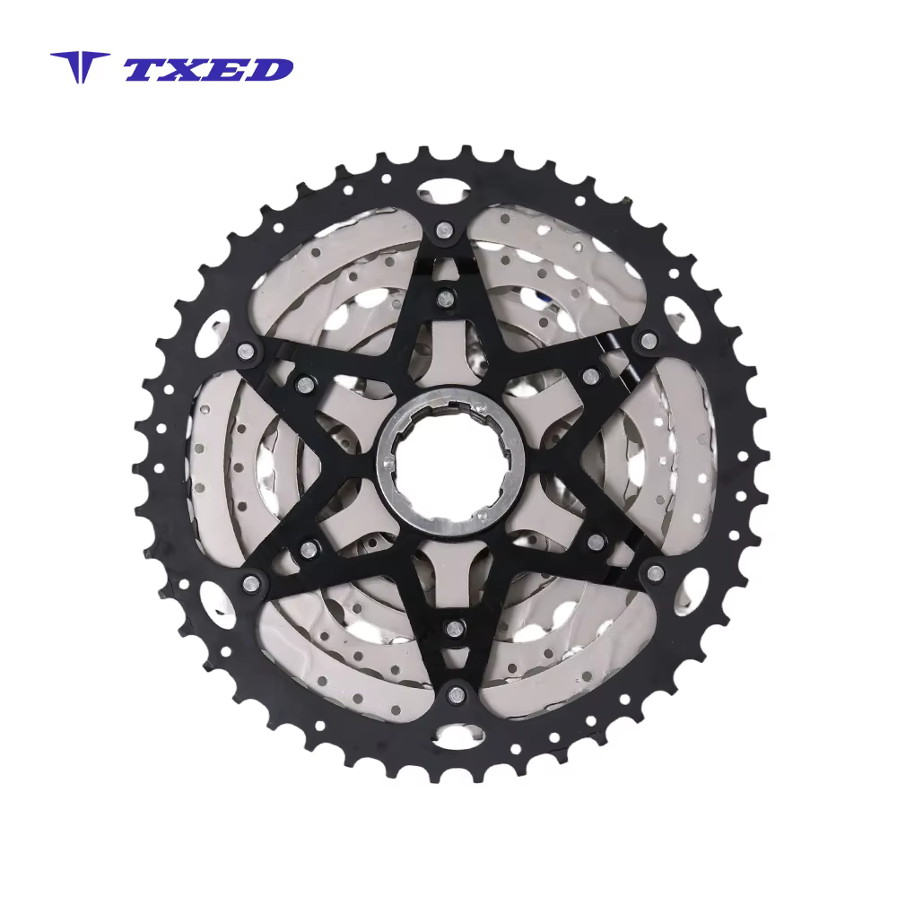 LanTu CS-M5009 Universal 9-Speed Silver Cassette Flywheel with 11-46t Teeth Waterproof & High Strength for Mountain Bikes detail image 3