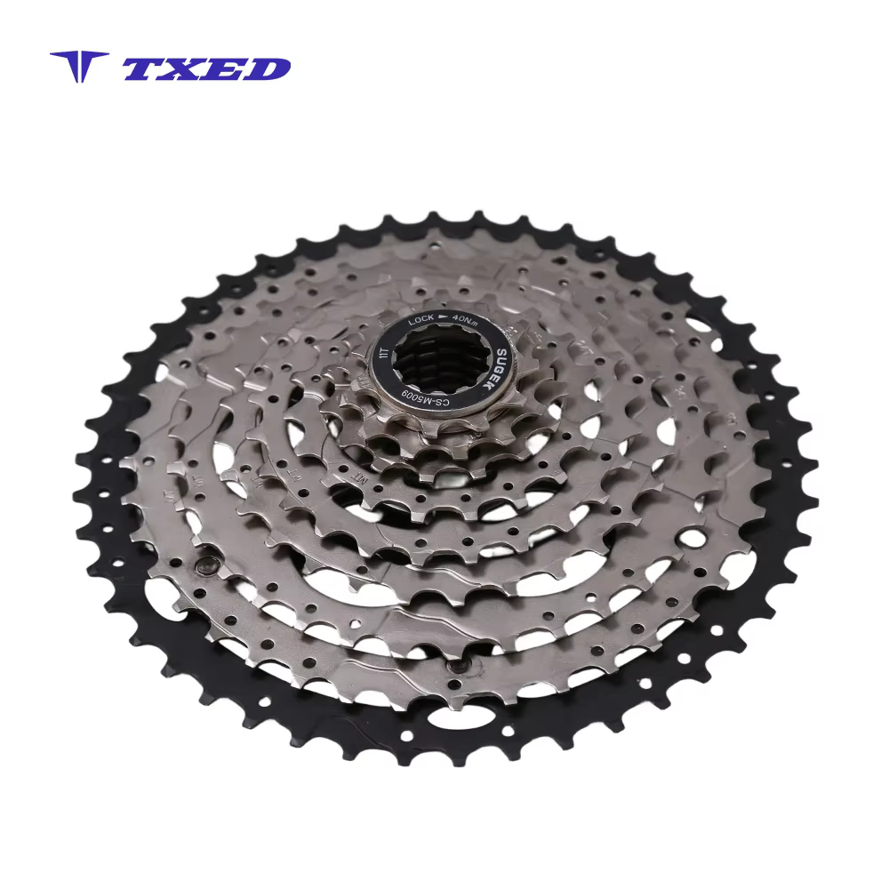 LanTu Durable 9-Speed Aluminum Alloy Mountain Bike Cassette 11-46T 7-Piece Replacement Freewheel detail image 4