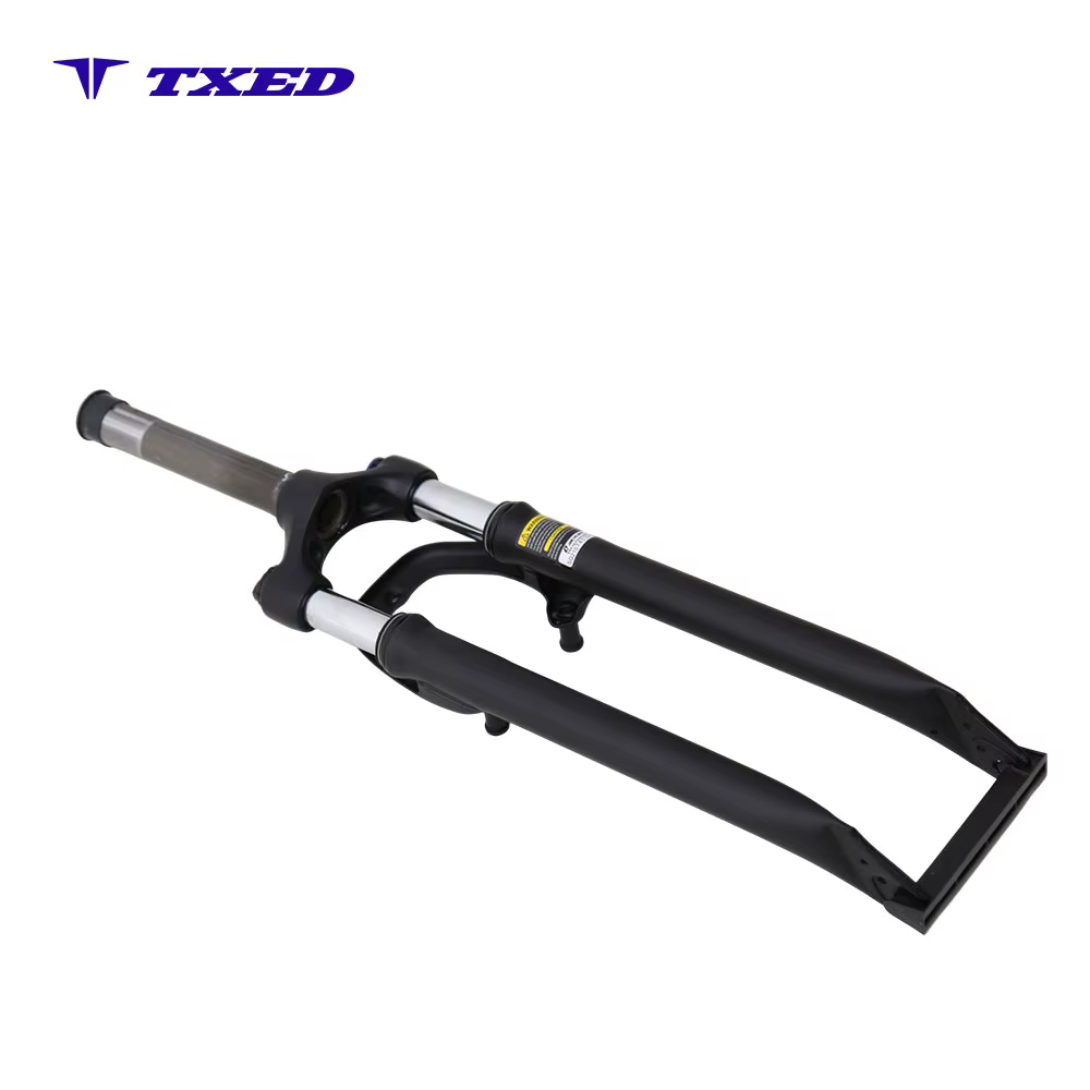 Lightweight Aluminum BMX Coil Suspension Fork Mechanical Lockout Threaded Design Smooth Riding 26 Inch 50MM Travel Bicycle Fork detail image 5