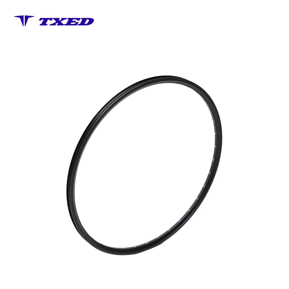 Lightweight Durable Alloy Double Wall V Brake Bicycle Rim Black Finish for Road and City Bikes 700C 13G 36H detail image 2