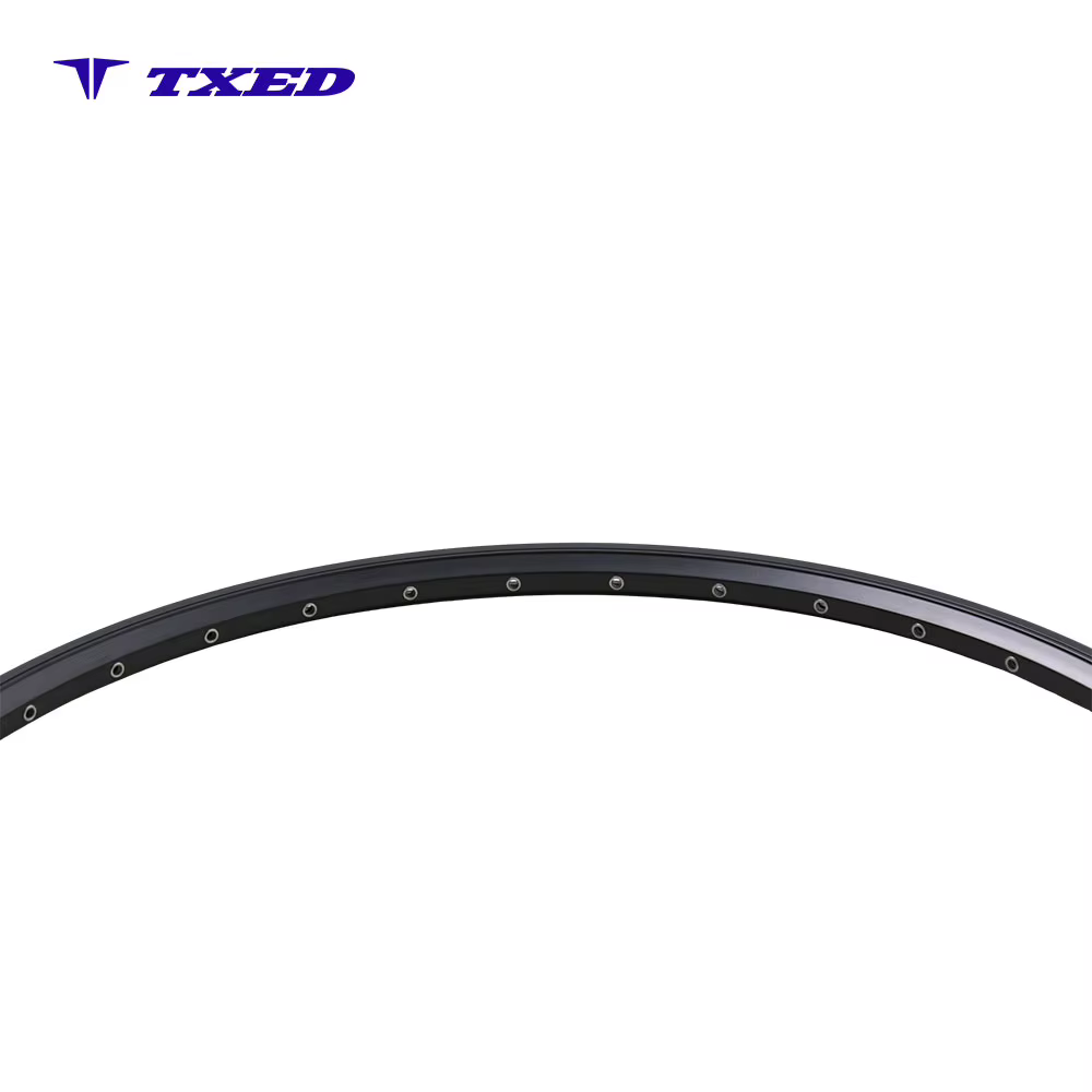 Lightweight Durable Alloy Double Wall V Brake Bicycle Rim Black Finish for Road and City Bikes 700C 13G 36H detail image 6