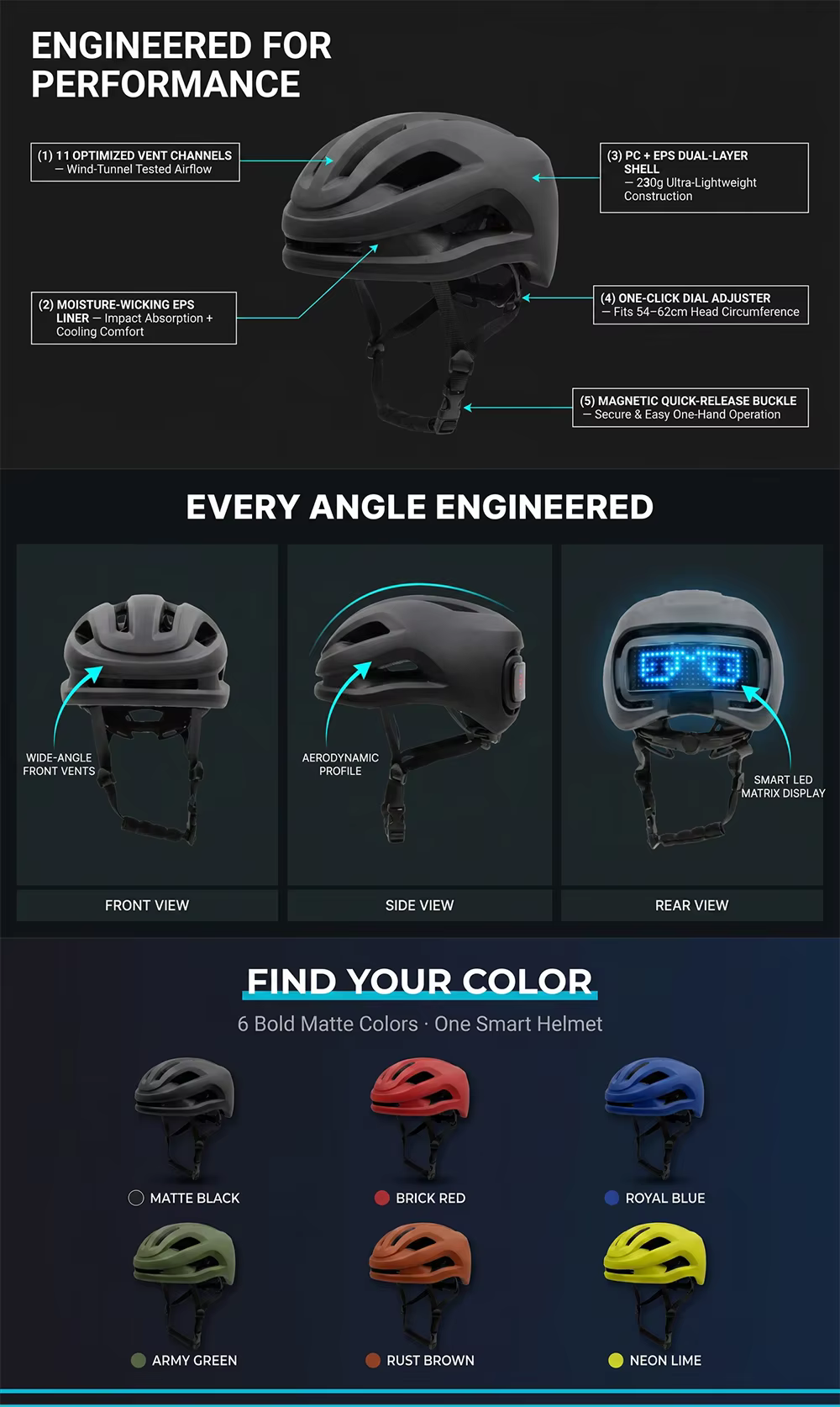 Lightweight Durable PC+EPS Breathable Cycling Helmet for Adult MTB Road Bike detail image 1