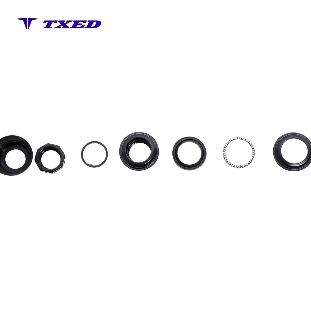 NECO Steel Head Set H112 Bicycle Parts 25.4x44x30mm Thread H=25mm 10pcs Alloy Cover Black Finish detail image 2