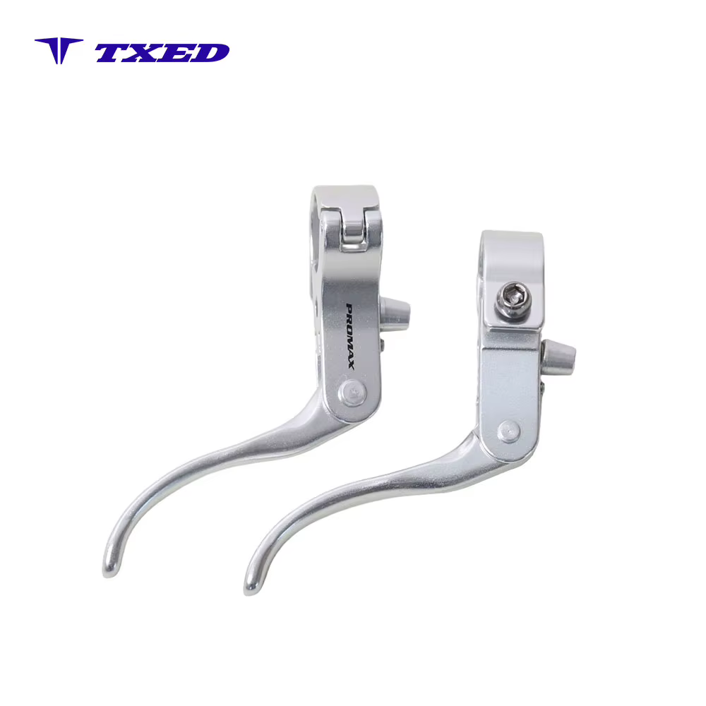 Richi Bicycle Brake Lever Three Finger Full Aluminum Alloy Silver for Kids' Bikes Caliper 22 2MM Handlebar Clamp Ergonomic detail image 2