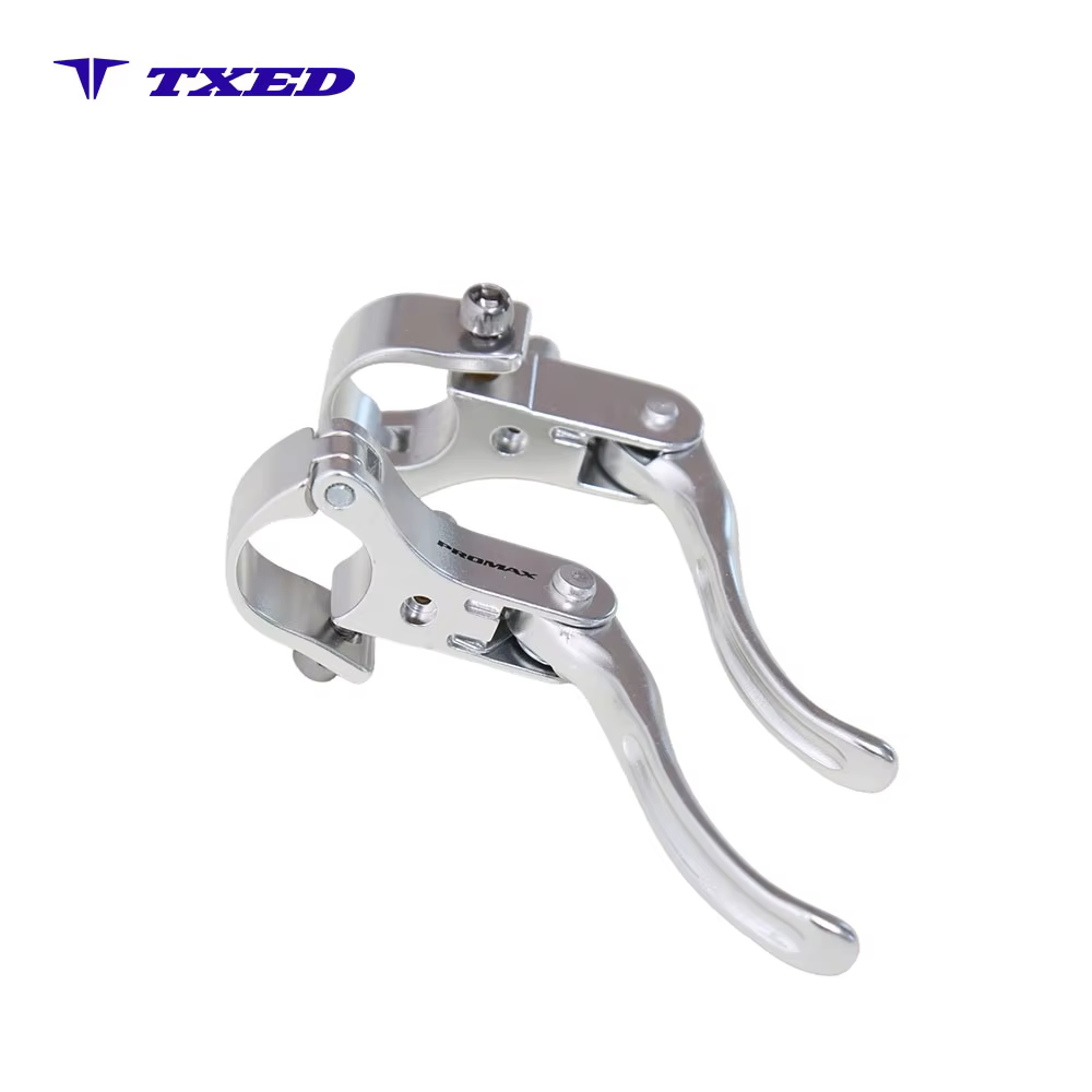 Richi Bicycle Brake Lever Three Finger Full Aluminum Alloy Silver for Kids' Bikes Caliper 22 2MM Handlebar Clamp Ergonomic detail image 3