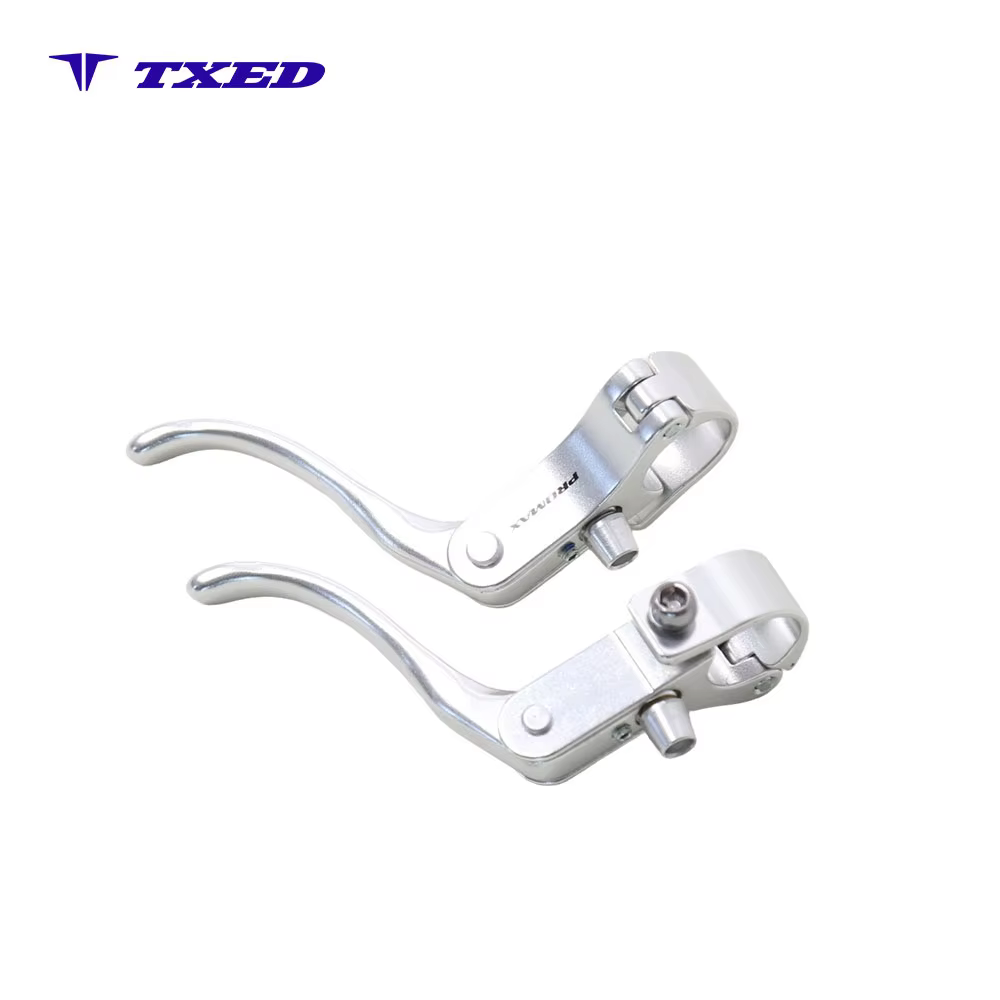 Richi Bicycle Brake Lever Three Finger Full Aluminum Alloy Silver for Kids' Bikes Caliper 22 2MM Handlebar Clamp Ergonomic detail image 4
