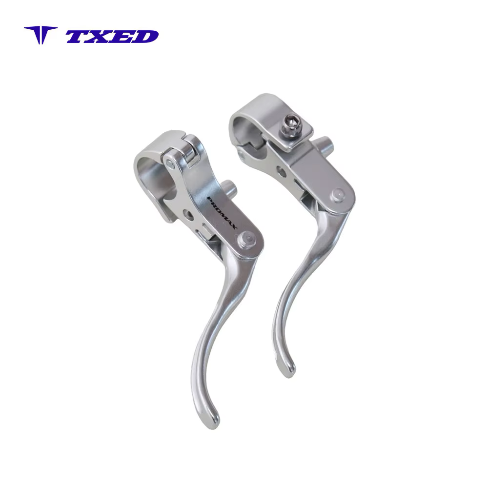 Richi Bicycle Brake Lever Three Finger Full Aluminum Alloy Silver for Kids' Bikes Caliper 22 2MM Handlebar Clamp Ergonomic detail image 5