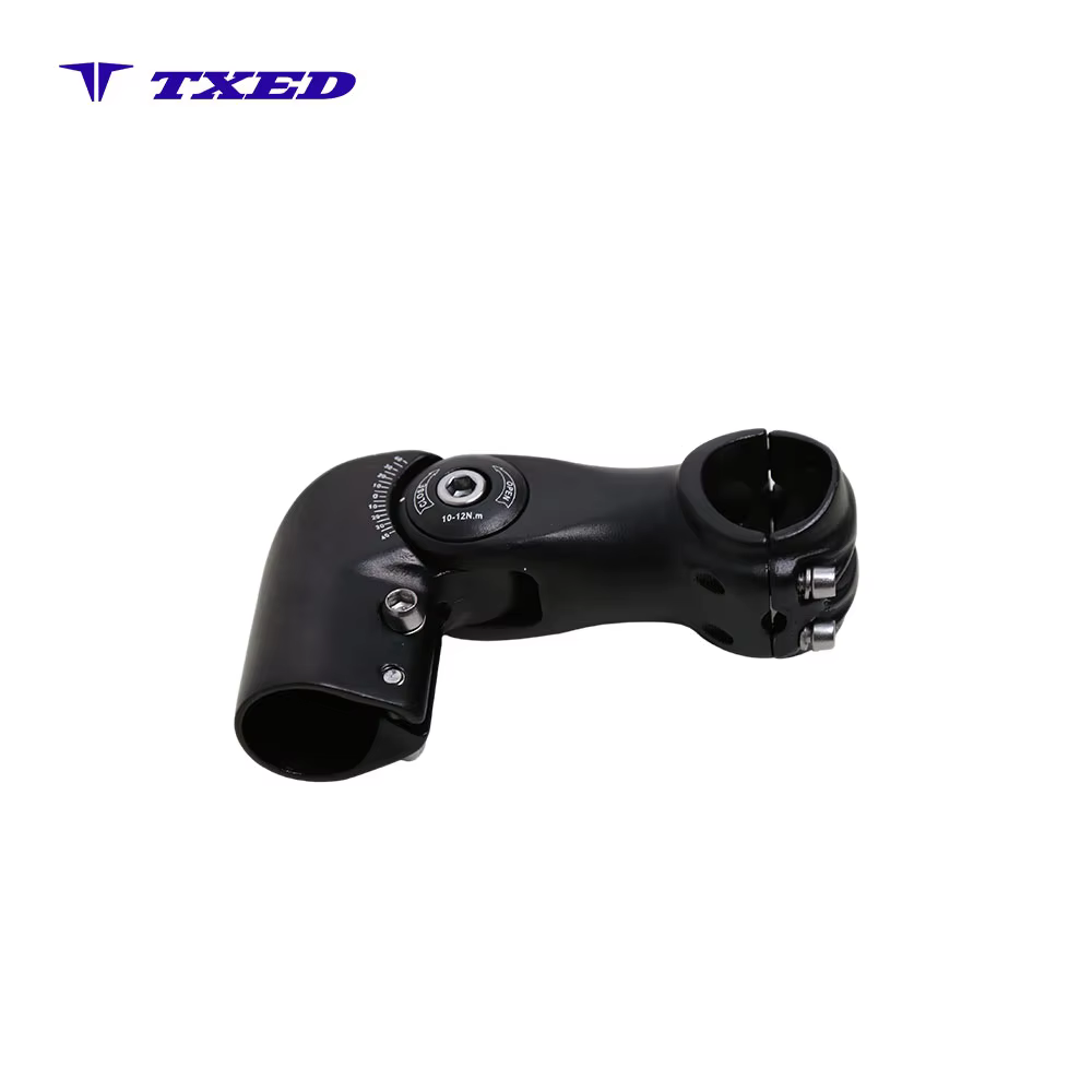Shunmeng Durable Forged Aluminum Adjustable Threadless 31.8x28.6mm EXT100mm 41mm Height Black Bicycle Stem detail image 5