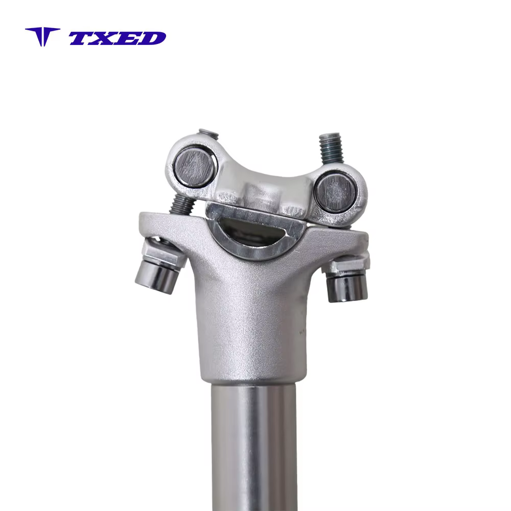 Shunmeng SM-7201 27.2mm Diameter 350mm Length Silver Adjustable Aluminum Bike Seat Post for City Commuter Bike detail image 3