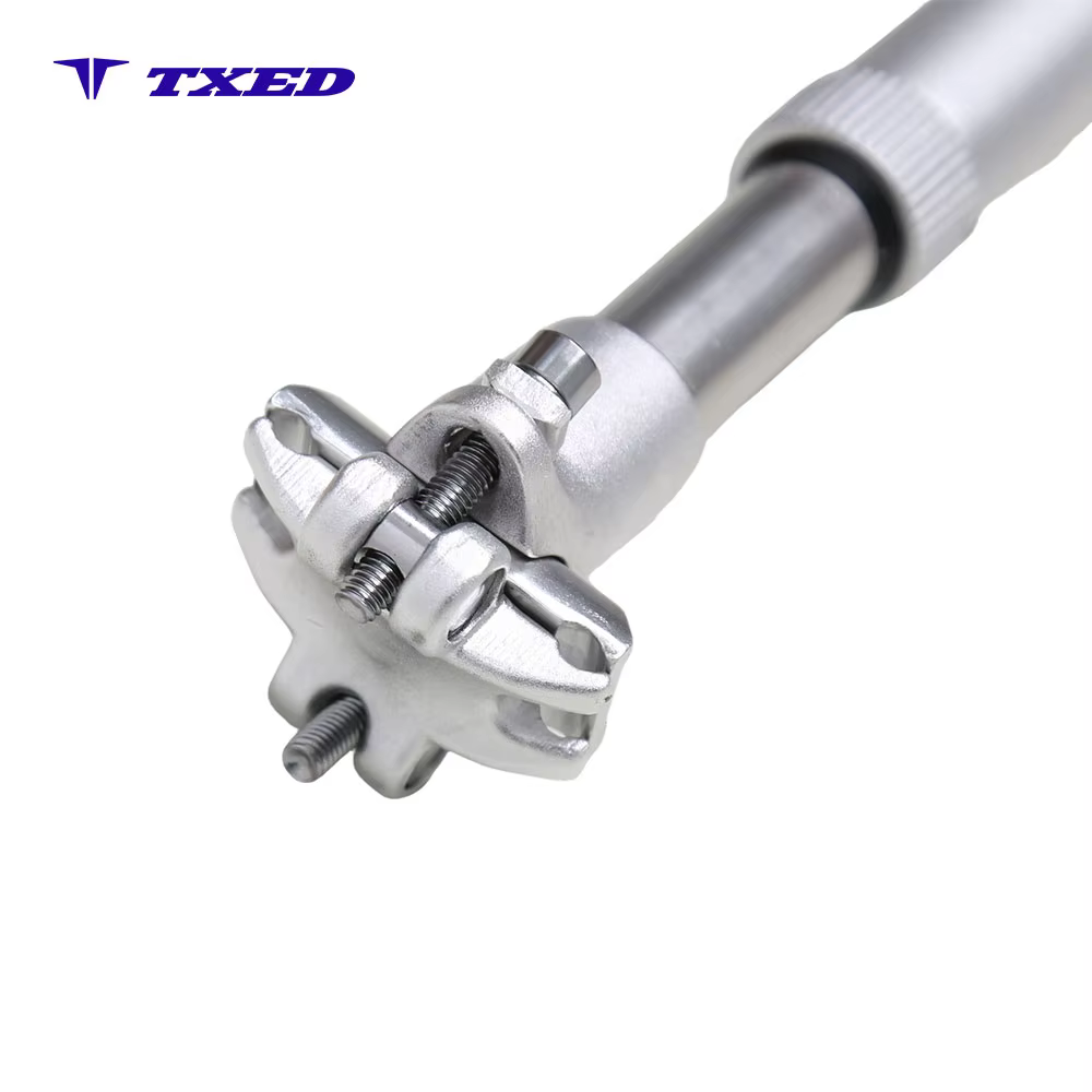 Shunmeng SM-7201 27.2mm Diameter 350mm Length Silver Adjustable Aluminum Bike Seat Post for City Commuter Bike detail image 6