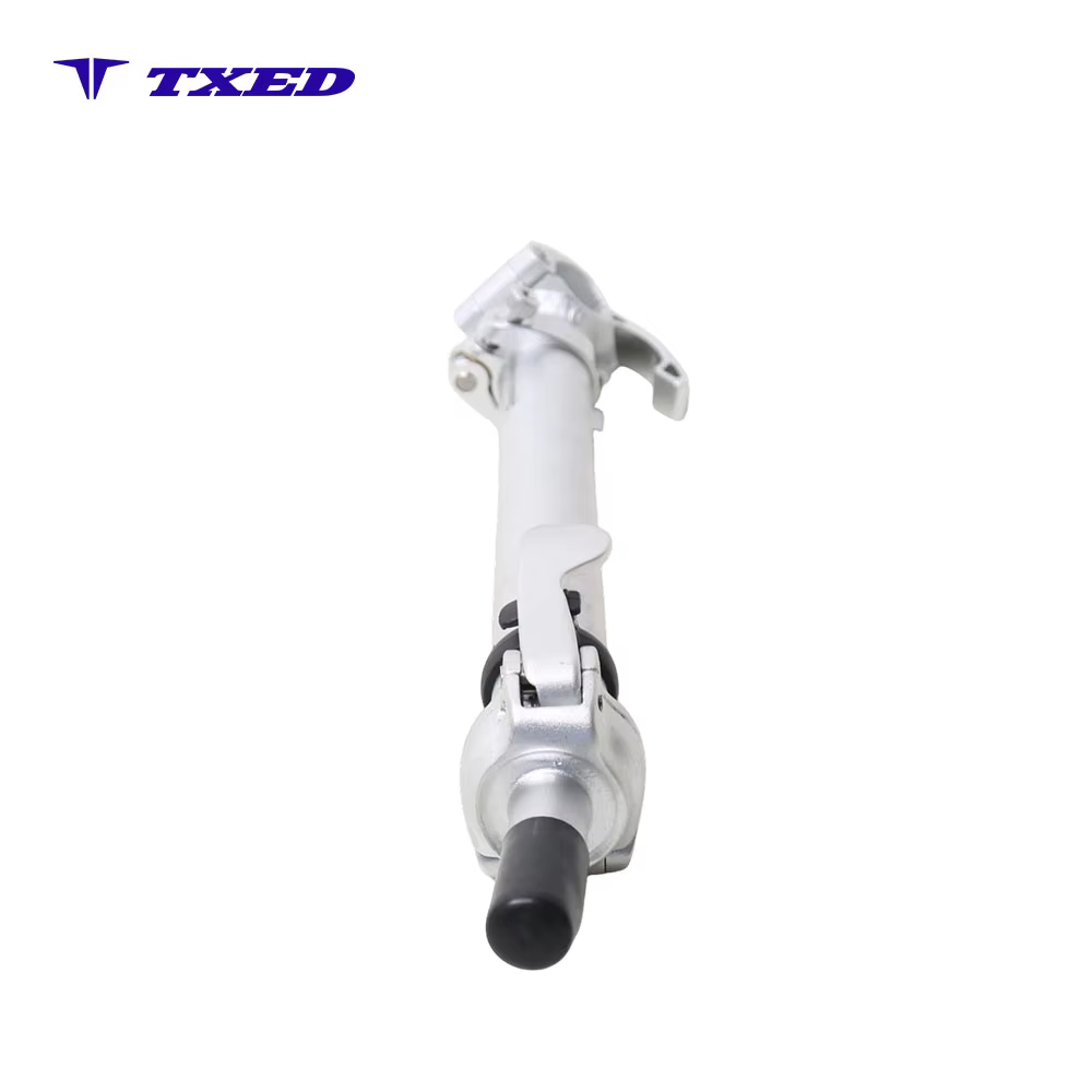 Silver Telescopic Quick-Release 25.4mm Handlebar Clamp Bike Stem with 8 Right Fold and Safety Wire for Electric Bicycle detail image 5