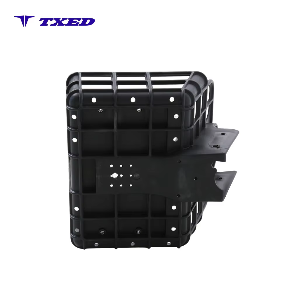 Standard Size Aluminium Alloy Cycling Cargo Basket with Protective Plate for Electric Bike Rear Frame detail image 6