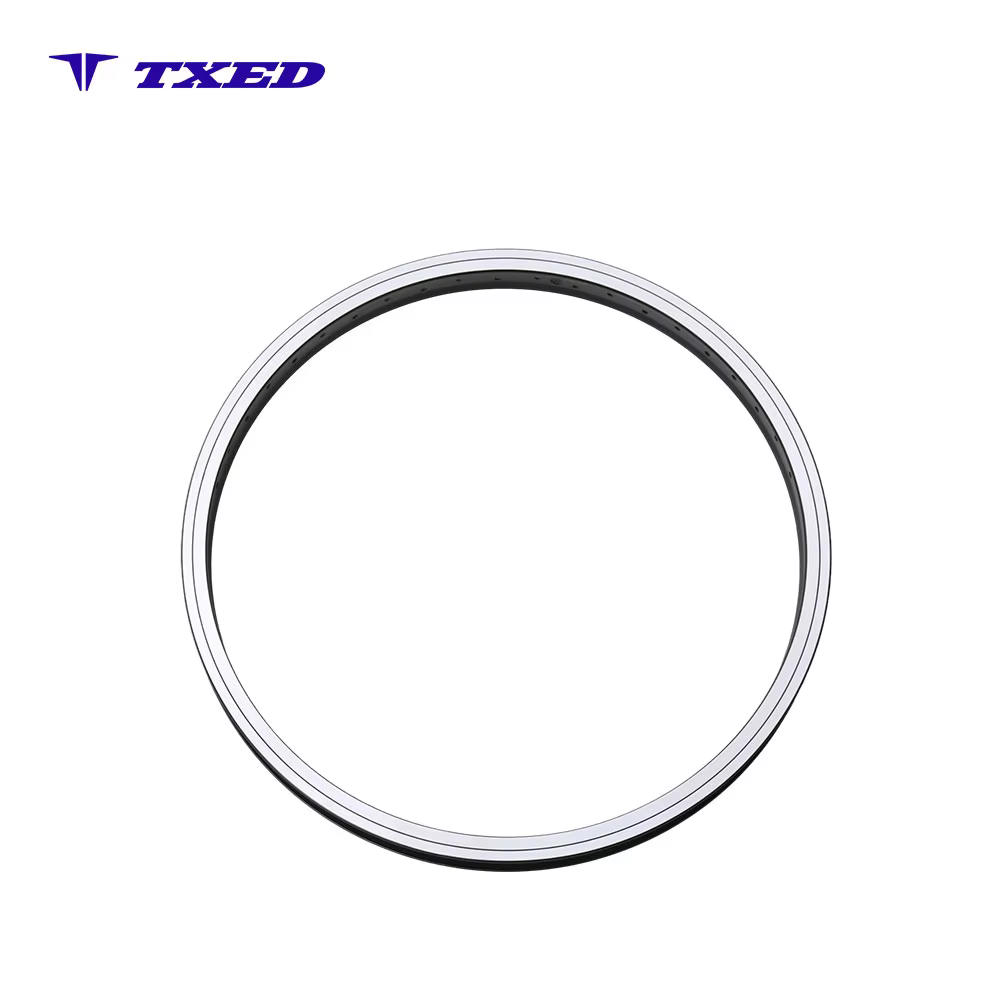 Strong Alloy Bicycle Rim Black Flat Profile High Strength Building TXED Logo 20 Inch 13G 48H Tubeless Ready Disc Brake detail image 1