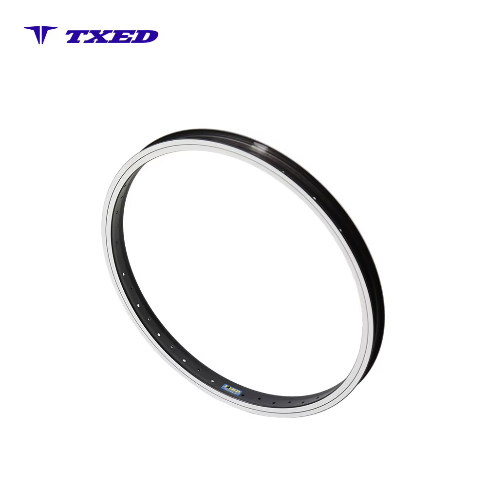 Strong Alloy Bicycle Rim Black Flat Profile High Strength Building TXED Logo 20 Inch 13G 48H Tubeless Ready Disc Brake detail image 3