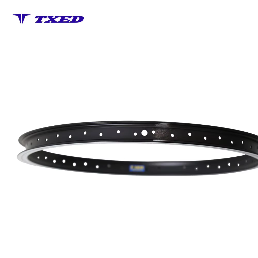 Strong Alloy Bicycle Rim Black Flat Profile High Strength Building TXED Logo 20 Inch 13G 48H Tubeless Ready Disc Brake detail image 6