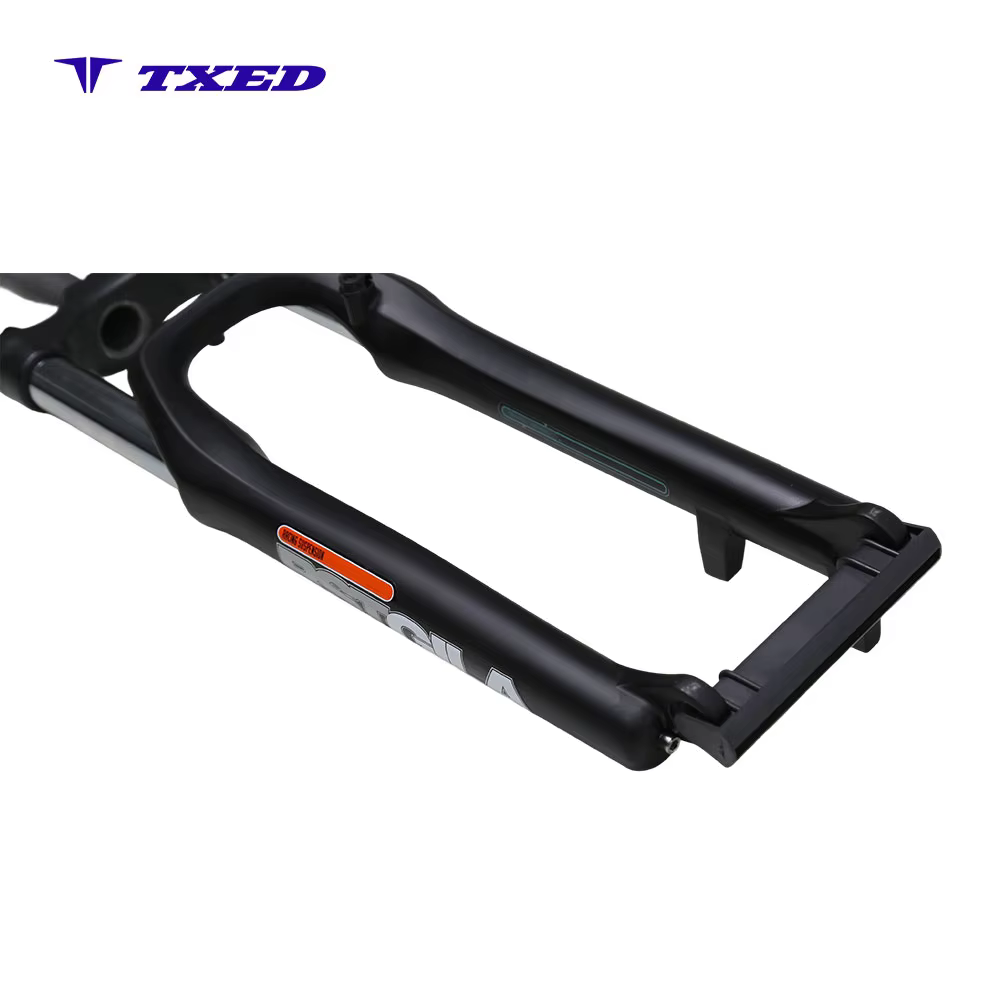 Suspension Front Fork Aluminum Alloy 26 Inch Hydraulic Lockout Disc Brake Coil Spring Straight Steerer for Electric Bicycle detail image 3