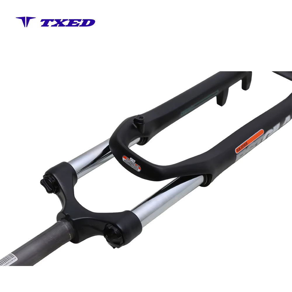 Suspension Front Fork Aluminum Alloy 26 Inch Hydraulic Lockout Disc Brake Coil Spring Straight Steerer for Electric Bicycle detail image 5