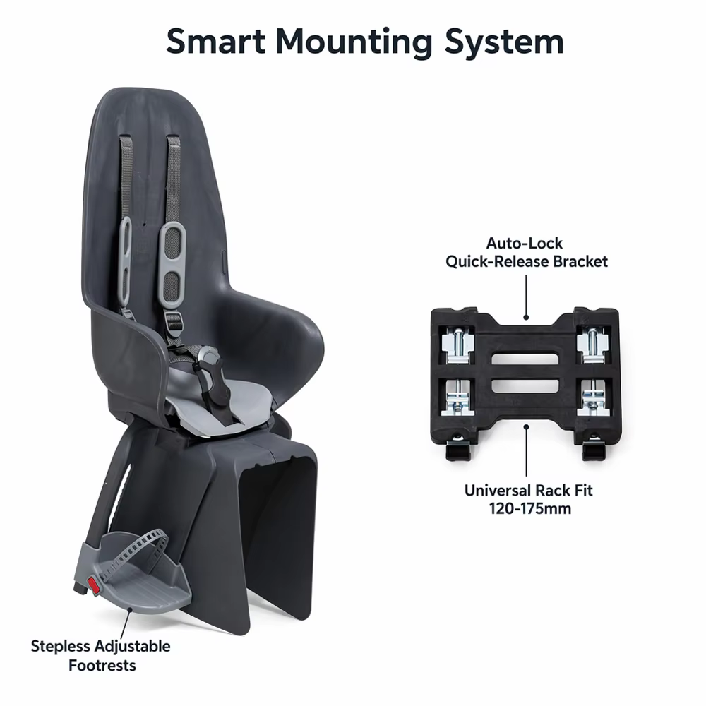 Thick Shock Absorbing Anti-Collision Guard Adjustable Foot Pedal Full Safety Strap Simple Toddler Parent Cycling Child Rear Bike detail image 4