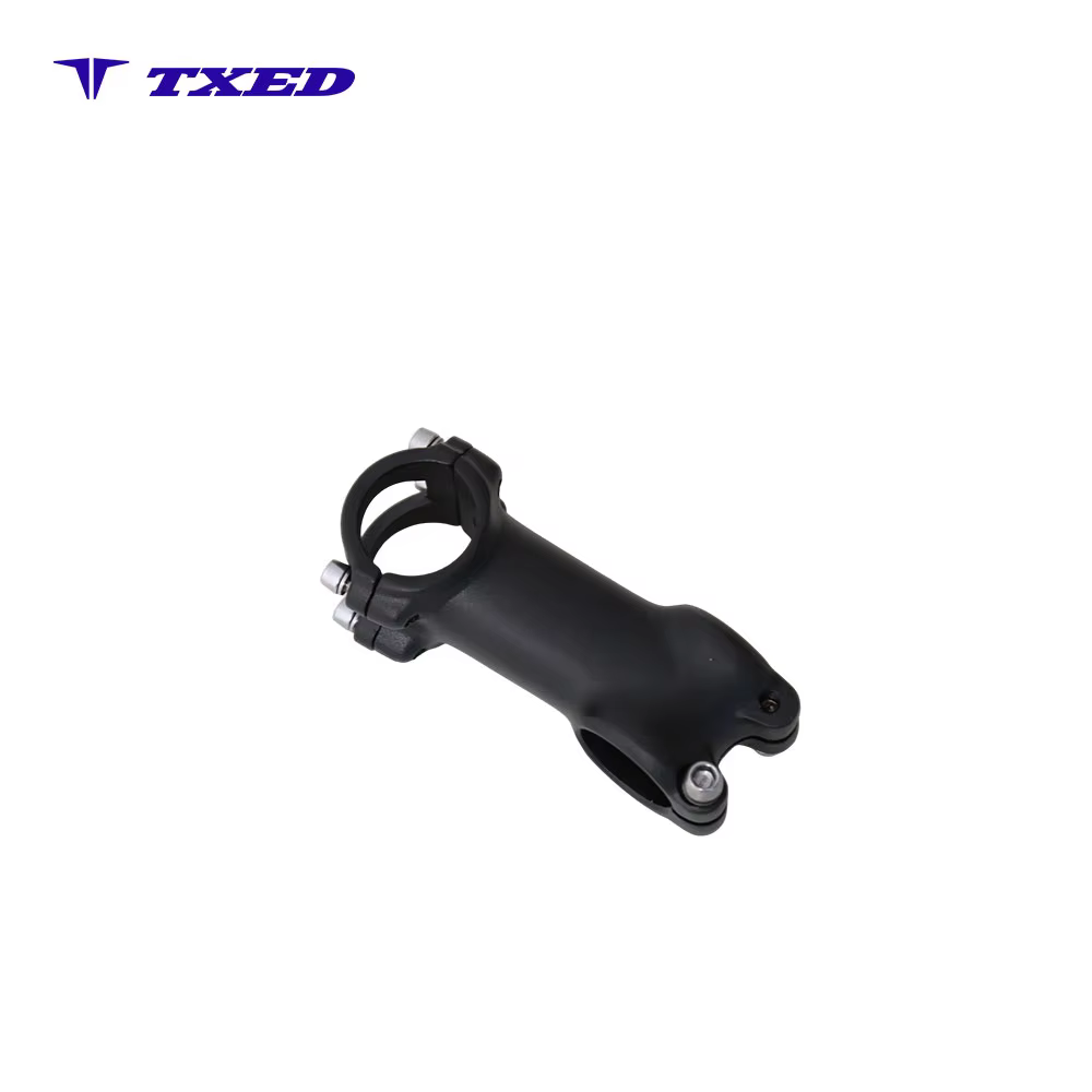 Threadless Aluminum Alloy Bicycle Stem SM-A92-8 Fork Clamp 28.6mm Handlebar Clamp 31.8mm 80mm Length High Strength Black MTB detail image 2