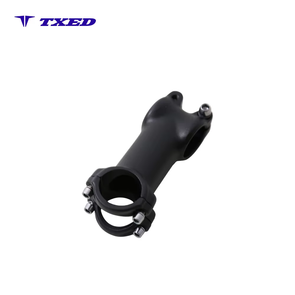 Threadless Aluminum Alloy Bicycle Stem SM-A92-8 Fork Clamp 28.6mm Handlebar Clamp 31.8mm 80mm Length High Strength Black MTB detail image 4