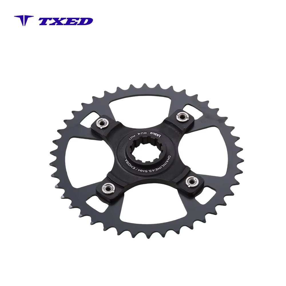 TXED Stainless Steel 42T Bike Chain Ring with Chain Guard 5 Hole Small 5-Arm 50 Pieces Bicycle Replacement Parts detail image 4