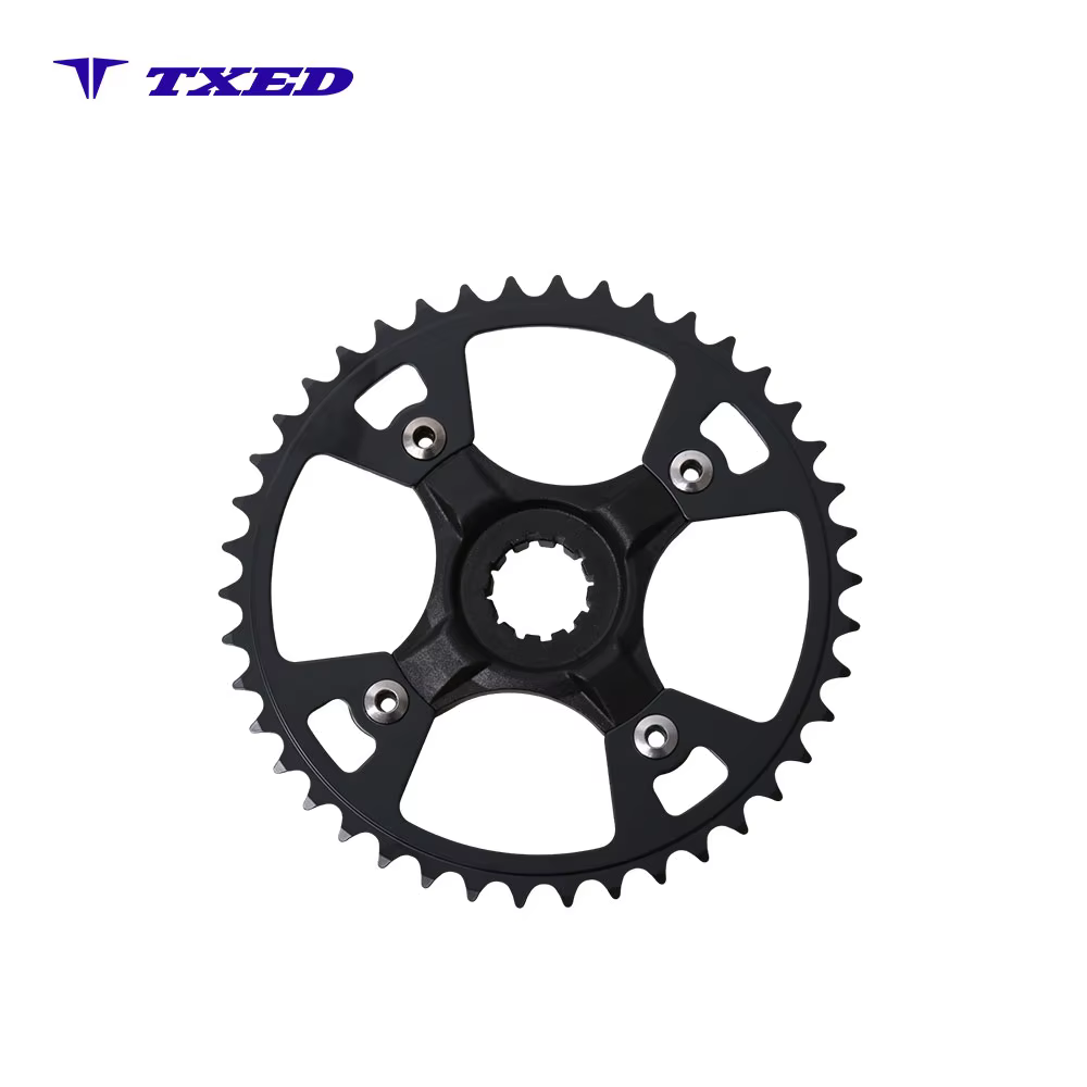 TXED Stainless Steel 42T Bike Chain Ring with Chain Guard 5 Hole Small 5-Arm 50 Pieces Bicycle Replacement Parts detail image 5