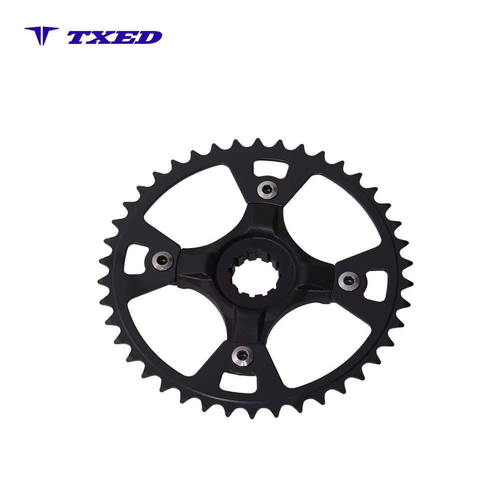 TXED Stainless Steel 42T Bike Chain Ring with Chain Guard 5 Hole Small 5-Arm 50 Pieces Bicycle Replacement Parts detail image 6