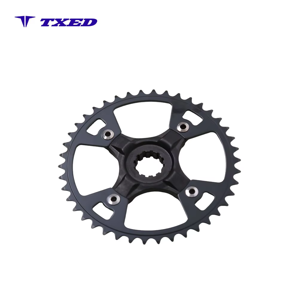 TXED Stainless Steel 42T Bike Chain Ring with Chain Guard 5 Hole Small 5-Arm 50 Pieces Bicycle Replacement Parts detail image 7